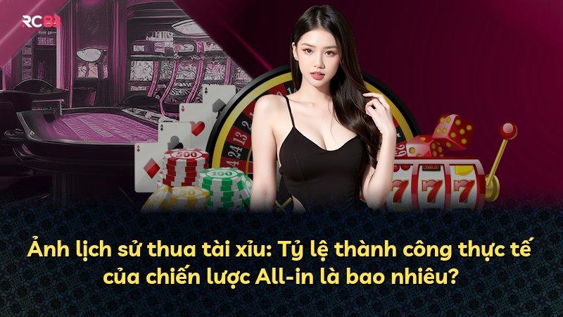Ảnh lịch sử thua tài xỉu: Tỷ lệ thành công thực tế của chiến lược All-in là bao nhiêu?